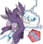  anthro anthro_on_anthro blue_body blue_eyes blue_fur blush bodily_fluids breasts chain cum cum_in_pussy cum_in_uterus cum_inside dominant dominant_female duo eeveelution female female_penetrated fluffy fluffy_tail fur genital_fluids genitals grey_body internal interspecies legendary_pok&eacute;mon looking_pleasured male male/female male_penetrating male_penetrating_female mellonsoda multicolored_body nintendo nipples on_bottom on_top open_mouth open_smile orgasm orgasm_face penetration penis pok&eacute;mon pok&eacute;mon_(species) purple_body red_eyes restrained reverse_cowgirl_position sex shadow_lugia shadow_pok&eacute;mon simple_background smile submissive submissive_male sweat tongue two_tone_body umbreon uterus vaginal vaginal_penetration video_games white_body white_fur 