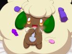  blush bodily_fluids dildo elemental_creature female flora_fauna genital_fluids genitals hi_res masturbation minami_(artist) nintendo plant pok&eacute;mon pok&eacute;mon_(species) pussy pussy_juice sex_toy solo vibrator video_games whimsicott 