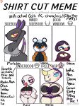  absurd_res anatid animal_crossing anseriform anthro avian bedroom_eyes bird breasts cleavage_cutout clenched_teeth clothing corset duck female gloria_(animal_crossing) goth group hi_res kangaroo klutzatdusk lingerie macropod mammal marsupial mathilda_(animal_crossing) meme narrowed_eyes nintendo piper_(animal_crossing) rhinocerotoid rhonda_(animal_crossing) rodent sciurid seductive shirt_cut_meme side_boob sweater tasha_(animal_crossing) teeth tight_clothing topwear under_boob video_games 