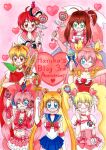  absurdres akazukin_chacha bishoujo_senshi_sailor_moon crossover cure_melody cure_peach highres jewelpet_(series) magical_girl magical_princess sailor_moon sakura_akari wedding_peach 