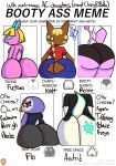  ! ? animal_crossing anthro astrid_(animal_crossing) avian bedroom_eyes bird booty_ass_meme bottomwear bubble_butt butt butt_focus cervid clothing domestic_cat felid feline felis female flo_(animal_crossing) fuchsia_(animal_crossing) group half_naked hi_res hotpants kangaroo katt_(animal_crossing) klutzatdusk looking_at_viewer macropod mammal marsupial narrowed_eyes nintendo penguin ren&eacute;e_(animal_crossing) rhinocerotoid seductive shorts thong tight_clothing torn_clothing underwear video_games 