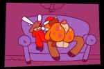  animated anthro antlers balls big_balls big_butt big_penis bodily_fluids bottomless bouncing_butt brown_body butt cain_(superiorfoxdafox) canid canine cervid christmas christmas_clothing christmas_headwear clothed clothing cowgirl_position cum cum_on_butt cum_on_leg cum_on_penis cum_on_self cumshot duo ejaculation erection eyes_closed fox from_front_position furniture genital_fluids genitals hat headgear headwear holidays hoodie horn hot_dogging huge_butt huge_penis low_res male male/male mammal on_bottom on_top orange_body penis santa_hat sex short_playtime sitting smile sofa superiorfox_(superiorfoxdafox) superiorfoxdafox topwear 