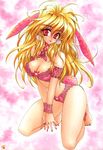  amaori_tatsuki animal_ears bra bunny_ears pantsu 