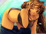  bikini muvluv sakaki_chizuru swimsuits undressing wallpaper wet 