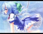  all_fours barefoot bdsm chain cirno collar cum cum_string etogami_kazuya letterboxed profile pussy_juice solo touhou wallpaper zoom_layer 