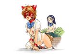  2girls animal_ears bdsm blindfold bondage bottomless bound bow breasts brown_hair butt_plug buttplug buttplug_tail cat_ears cat_tail censored clitoris_piercing clitoris_ring collar cuffs ez6 footwear futari_wa_precure futari_wa_pretty_cure gimpgear highres humiliation leash long_hair misumi_nagisa multiple_girls nipple_piercing nipple_ring nipple_rings nipples open_clothes open_shirt piercing precure pretty_cure public purple_eyes purple_hair pussy reading red_hair saliva school_uniform seifuku shackle shackles shirt shoes short_hair slave socks sweat tail tan tanline thighhighs uncensored wallpaper yukishiro_honoka yuri 