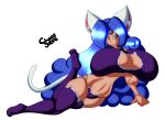  animal_humanoid big_breasts breasts cat_humanoid chaossabre clothing curvaceous domestic_cat felid felid_humanoid feline feline_humanoid felis female huge_breasts humanoid mammal miruru solo underwear 