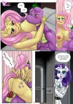  aged_up ahegao anthro anthrofied anus balls big_breasts blush bodily_fluids breast_play breast_suck breasts butt clothing comic cowgirl_position cutie_mark digital_media_(artwork) dragon equid equine female fluttershy_(mlp) friendship_is_magic from_front_position genitals hasbro hi_res horn huge_breasts lidded_eyes looking_pleasured male male/female mammal moan my_little_pony nipples nude on_bottom on_top open_mouth pegasus penetration penis pia-sama pussy rarity_(mlp) sex spike_(mlp) sucking sweat tongue tongue_out unicorn vaginal vaginal_penetration wings 