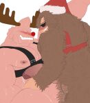  absurd_res anal anal_penetration antlers blush bodily_fluids capreoline cervid chirstmas christmas christmas_clothing christmas_headwear clothing cum cum_in_ass cum_inside duo fluffy genital_fluids hand_on_leg hand_on_thigh harness hat headgear headwear hi_res holidays horn human humanoid islate_(artist) jurota_shishida koji_koda male male/male mammal my_hero_academia penetration red_nosed reindeer roleplay santa_hat stare sweat 