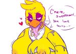  &lt;3 2021 animatronic anthro avian beak bedroom_eyes bib bird blush breasts candyxxxcorpse chicken color_edit colored dialogue digital_media_(artwork) edit english_text female five_nights_at_freddy&#039;s five_nights_at_freddy&#039;s_4 galliform gallus_(genus) head_tuft heterochromia hi_res holding_breast inverted_nipples long_tongue looking_at_viewer machine narrowed_eyes nightmare_chica_(fnaf) nipples non-mammal_breasts open_mouth phasianid pink_nipples robot scottgames seductive sharp_teeth sketch smile solo speech_bubble talking_to_viewer teeth text tongue tuft video_games 