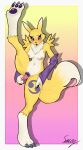  absurd_res anthro bandai_namco bodily_fluids clingyhyena digimon digimon_(species) female fluffy fluffy_tail genital_fluids hi_res neck_tuft nipples pawpads pubes pussy_juice renamon saucycorner sex_toy sex_toy_in_pussy sex_toy_insertion simple_background solo tuft vibrator vibrator_in_pussy 