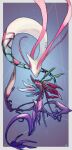 absurdres air_bubble antennae border bubble closed_eyes commentary_request dragalge fins grey_border highres milotic nigiri_(ngr24) no_humans pokemon pokemon_(creature) symmetry underwater 