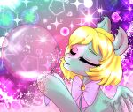 abstract absurd_res artist_name:caliluminos bubble bubblewand character_name:becky equid equine female feral hasbro hi_res horse invalid_tag mammal my_little_pony pegasus pony ribbons solo solofemale wand wings 