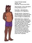  anthro boxers_(clothing) clothed clothing english_text full-length_portrait fuze hands_behind_back hi_res jorge_san_nicolas male mammal navel nipples portrait purple_boxers purple_clothing purple_underwear simple_background solo suid suina sus_(pig) texnatsu text topless underwear underwear_only white_background wild_boar 