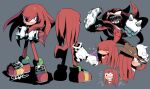  anger_vein animal_ears animal_nose character_sheet cowboy_hat food fruit furry furry_male gareki_sh gloves grapes grey_background hat knuckles_the_echidna long_hair sharp_teeth shoes signature simple_background smile sonic_(series) tail teeth white_gloves 