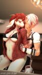  3d_(artwork) ali_valencia anthro arm_lock clothing digital_media_(artwork) dominussfm duo female foreplay hi_res human humanoid kanagawa_kitsune male male/female mammal police_uniform source_filmmaker uniform 