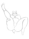  absurd_res anthro anus belly big_breasts bovid breasts butt caprine chubby_female eyelashes feet female goat groodger hi_res horn lying mammal navel on_back slightly_chubby smile solo spread_legs spreading teeth toriel undertale_(series) 