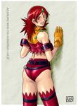  azasuke gloves highres naomi_fluegel red_eyes red_hair thighhighs zoids zoids_shinseiki/zero 