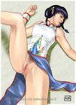  azasuke censored china_dress chinadress chinese_clothes dead_or_alive dress highres lei_fang pubic_hair qipao tecmo 