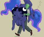  anon big_teats carrying crazy_water duo equid equine female feral friendship_is_magic hasbro human male mammal my_little_pony princess_luna_(mlp) sleeping teats 