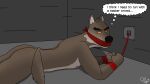  anthro bandanna bdsm bondage bound butt canid canine canis cloth_gag dreamworks dungeon gag gagged hi_res kerchief kidnapping lying male mammal mr._wolf_(the_bad_guys) nipples on_front otm_gag solo the_bad_otter_(artist) wolf wrists_tied 