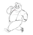  2021 anthro belly bottomwear clothing dreamworks fish hi_res male marine mr._piranha_(the_bad_guys) overweight overweight_male pants piranha_(fish) serrasalmid shirt shyybuchi simple_background sketch solo suspenders the_bad_guys topwear white_background 