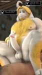  3d_(artwork) absurd_res anal anthro asgore_dreemurr balls body_hair boss_monster bovid caprine chest_hair darkflash23 deltarune digital_media_(artwork) erection genitals hairy hi_res human humanoid looking_at_another male male/male mammal musclegut nipples on_bottom on_top penis reverse_cowgirl_position sex smile text text_box undertale undertale_(series) video_games 