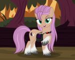  badumsquish bag clone equid equine everfree_forest forest green_eyes hair hasbro hi_res hooves horse long_hair long_tail looking_at_viewer mammal messenger_bag messy_hair mlp_g5 my_little_pony pink_hir plant pony sunny_starscout_(mlp) tree 