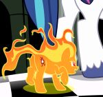  absurd_res badumsquish blue_hair cutie_mark elemental_creature equid equine female fire fire_creature friendship_is_magic hair hasbro hi_res hooves horse male mammal my_little_pony pony red_eyes shining_armor_(mlp) 