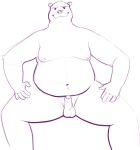  2021 anthro balls belly big_belly bjork foreskin genitals glans humanoid_genitalia humanoid_penis looking_at_viewer magnetiorchid male mammal moobs navel nipples nude overweight overweight_male penis polar_bear portrait presenting presenting_penis pupils simple_background sitting sketch solo spread_legs spreading thick_thighs three-quarter_portrait unretracted_foreskin ursid ursine white_background whiteheat 