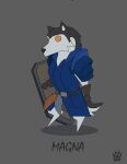  anthro armello armor biped canid canine canis female hi_res magna_(armello) mammal shield solo standing video_games wolf wolfdawg 