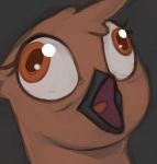  ambiguous_gender avian brown_eyes gryphon marsminer my_little_pony reaction_image solo tongue 