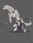  anthro armello armor biped clothed clothing domestic_ferret fully_clothed grey_background hi_res male mammal mustela mustelid musteline simple_background solo true_musteline video_games weapon wolfdawg 