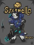  2017 anthro armello armor biped canid canine canis clothed clothing eyewear female fully_clothed goggles grey_background gun hi_res knee_pads machine_gun magna_(armello) mammal ranged_weapon simple_background solo standing video_games weapon wolf wolfdawg 