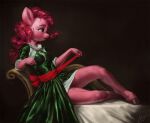  2021 anthro assasinmonkey blue_eyes clothed clothing digital_media_(artwork) equid equine eyebrows female fingers friendship_is_magic hasbro hooves mammal my_little_pony pinkie_pie_(mlp) signature solo 