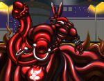  after_transformation air_vent animal_genitalia animal_penis anthro armband balancing balls bandai_namco barrel big_balls big_muscles big_penis claws clothing corruption detailed digimon digimon_(species) digital_drawing_(artwork) digital_media_(artwork) equine_penis erection evilfoxyfull factory gas_mask genitals glowing glowing_eyes gynomorph hi_res huge_balls huge_muscles huge_penis hybrid_genitalia hybrid_penis hyper hyper_balls hyper_genitalia hyper_muscles hyper_nipples hyper_penis intersex knot lamp logo looking_down mask muscular muscular_intersex night nipple_piercing nipples penis penis_tentacles piercing red_clothing red_suit rubber rubber_clothing rubber_suit sky smoke solo spread_legs spreading star starry_sky street_lamp suit taomon tentacles text tube window window_light 