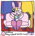  animal_crossing animal_genitalia animal_penis anthro bovid bovine casting_couch cattle chrissy_(animal_crossing) coach_(animal_crossing) equine_penis female genitals group imminent_sex klutzatdusk lagomorph leporid looking_at_viewer male male/female mammal nintendo one_eye_closed penis rabbit sitting streamer streaming stu_(animal_crossing) teasing thick_thighs video_games wink winking_at_viewer 