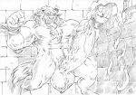  balls beast_(disney) beauty_and_the_beast big_penis bodily_fluids cum disney furryrevolution genital_fluids genitals hairy_balls huge_penis hyper hyper_genitalia hyper_penis male muscular muscular_male penis solo trapped vein veiny_penis 