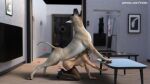  3d_(artwork) anal beast_(disambiguation) bestiality betty_(disambiguation) canid canine canis clothing deep_penetration digital_media_(artwork) domestic_dog female female/female feral fira3dx forced hi_res high_heels human knotting legwear mammal penetration stockings 