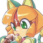  green_eyes kyatto_ninden_teyandee lowres oral otama_(kyatto_ninden_teyandee) samurai_pizza_cats 