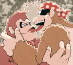  2boys ape donkey_kong donkey_kong_(series) funky_kong furry furry_male minashirazu multiple_boys no_humans pixiv smile 