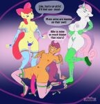  anthro apple_bloom_(mlp) breasts dialogue dildo equid equine female friendship_is_magic hasbro hi_res horn mammal mind_control my_little_pony nude pegasus scootaloo_(mlp) sex_toy sketch slavekini sweetie_belle_(mlp) unicorn wings 