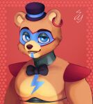  animatronic five_nights_at_freddy&#039;s five_nights_at_freddy&#039;s:_security_breach glamrock_freddy_(fnaf) hi_res machine male mammal robot saltywaterj scottgames solo ursid video_games 