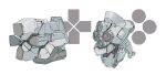  d-pad head_only highres looking_ahead mecha mechanization mokutsuno no_humans original playstation_symbols science_fiction simple_background white_background 