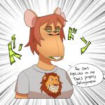  1:1 2021 bored_ape_yacht_club comic cursed_image flowerimh fondue_(flowerimh) hi_res humor lazy_lions mammal murid murine nft nightmare_fuel parody rat rodent what_has_science_done 