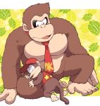  2boys ape baseball_cap diddy_kong donkey_kong donkey_kong_(series) furry furry_male hat multiple_boys no_humans pixiv 