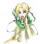  bdsm blonde_hair blue_eyes bondage bound censored cum face_stroking facial forced ganondorf link male_focus mouth_open multiple_boys nintendo open_mouth penis pointy_ears tears the_legend_of_zelda tongue white_background yaoi 