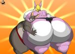  absurd_res anthro breasts butt chrisandcompany duo female hair hi_res lagomorph leporid mammal overweight rabbit sumo sumo_wrestling 