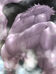  absurd_res anthro back_muscles balls bathing bathym butt canid canine canis demon fur genitals hair hi_res horn hot_spring ig1119 lifewonders looking_at_viewer looking_back male mammal mane mane_hair muscular muscular_anthro muscular_male night_sky nude penis perineum purple_body purple_fur solo steam tokyo_afterschool_summoners video_games water wet wolf 