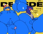  anthro avian backsack balls bird butt duo falco_lombardi falcon falconid feathers foreskin genitals king_dedede kirby_(series) male nintendo penguin penis simple_background spritedraws star_fox tail_feathers video_games 